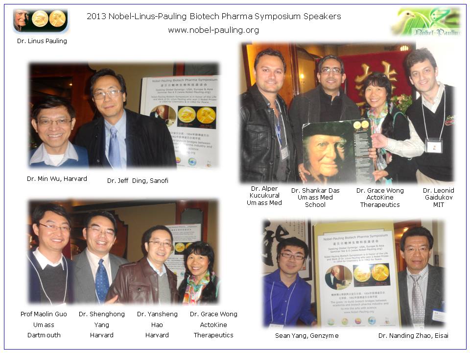 2013 Nobel-Pauling Xmas Dim Sum Biotech Symposium (speakers from academia, start up, biotech & pharma industry, Boston, on Dec 26, 2013